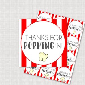 Thanks For Popping By Free Printable