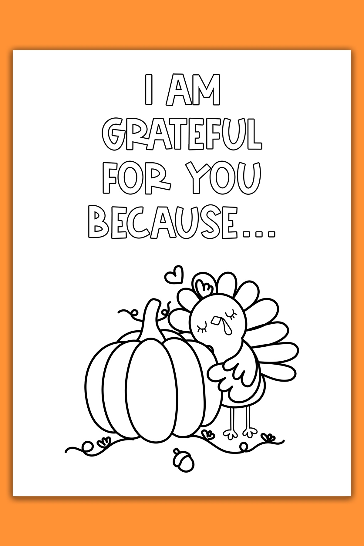 Thanksgiving cards coloring pages example 08 Mom Envy