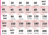 Free Printable 30 Day Plank Challenge