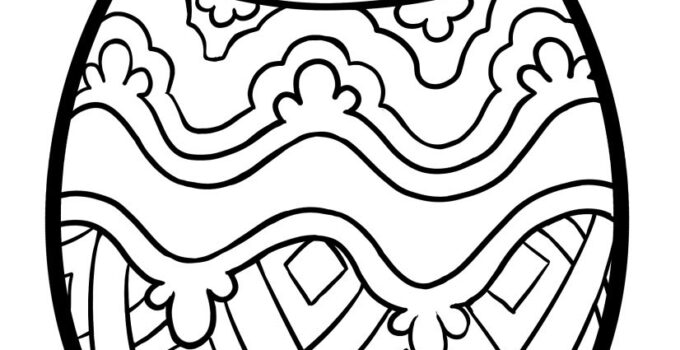 Easter Egg Coloring Sheets Free Printable