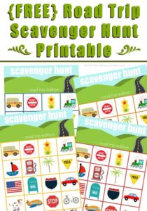 The Free Road Trip Scavenger Hunt Printable
