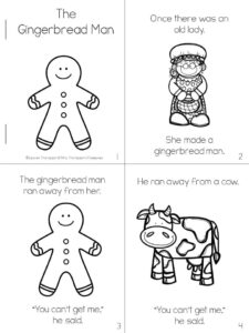 The Story Of The Gingerbread Man Printable