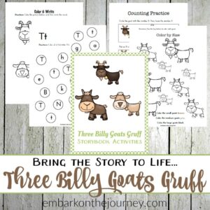 The Story Of The Three Billy Goats Gruff Printable