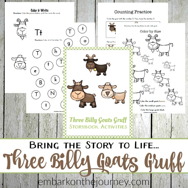 The Story Of The Three Billy Goats Gruff Printable