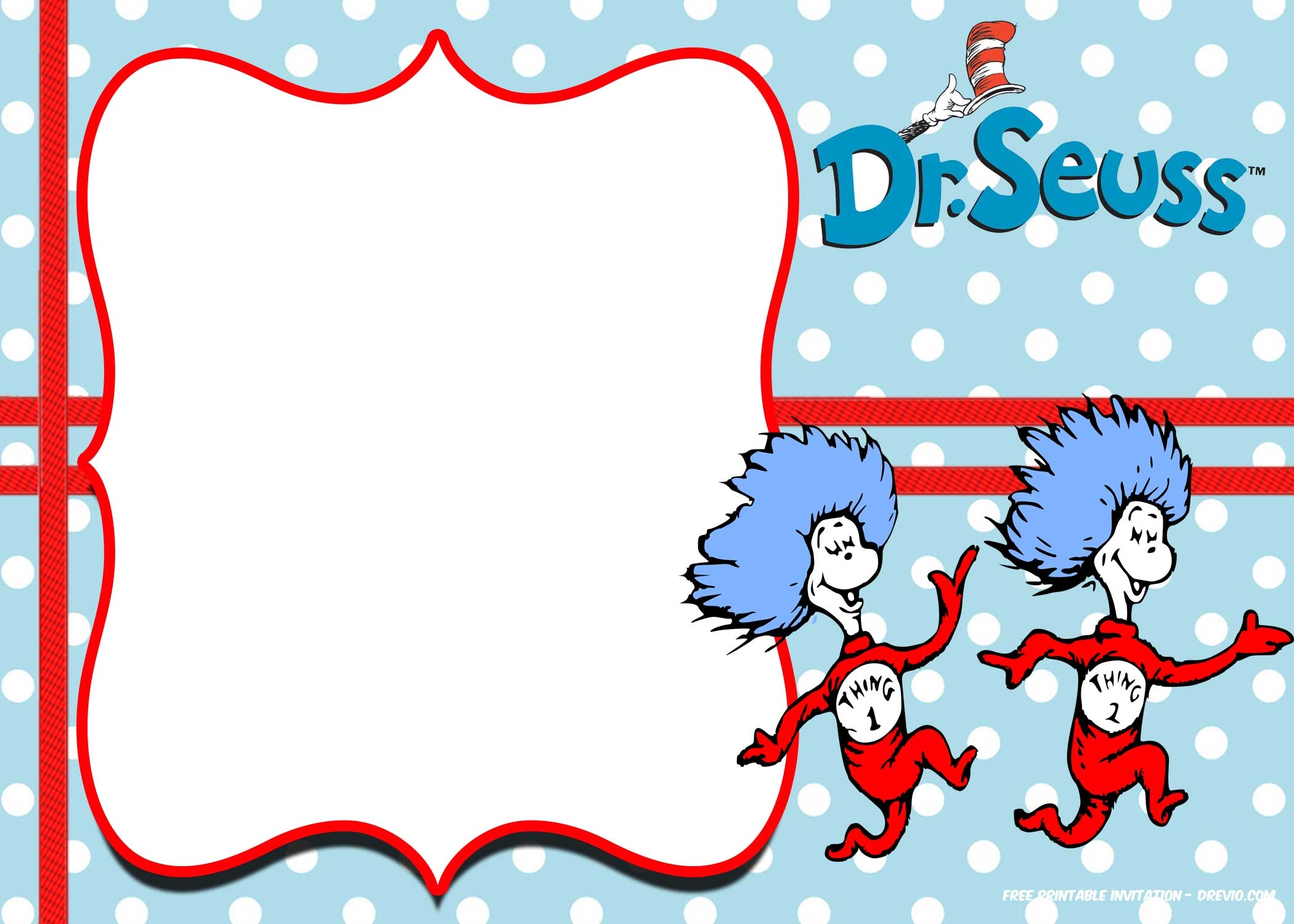 Thing 1 And Thing 2 Free Printable Template Printable Calendars AT A 