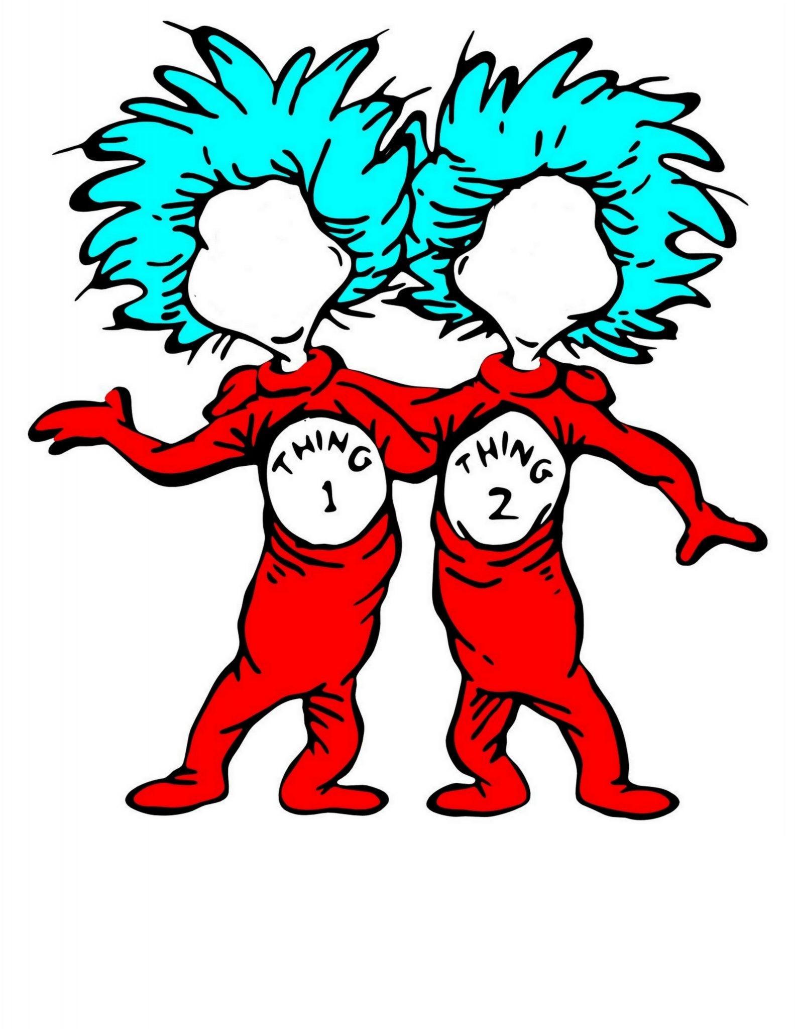 Thing 1 And Thing 2 Printable Images