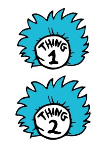 Thing 1 Template 10 Free PDF Printables Printablee Thing One