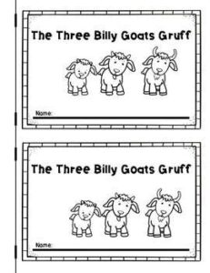 Three Billy Goats Gruff Story Printable Free