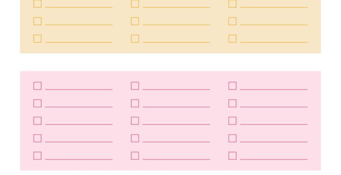 Things To Do List Printable Free