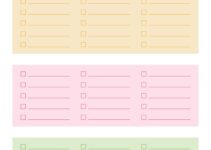 Things To Do List Free Printable
