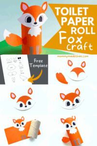 Toilet Paper Roll Fox Craft Free Printable Template Fox Crafts
