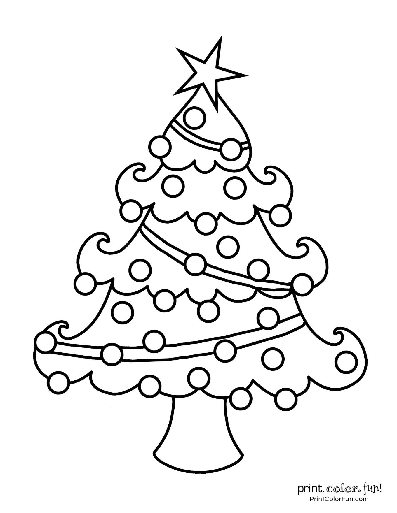 Top 100 Christmas Tree Coloring Pages The Ultimate free Printable 