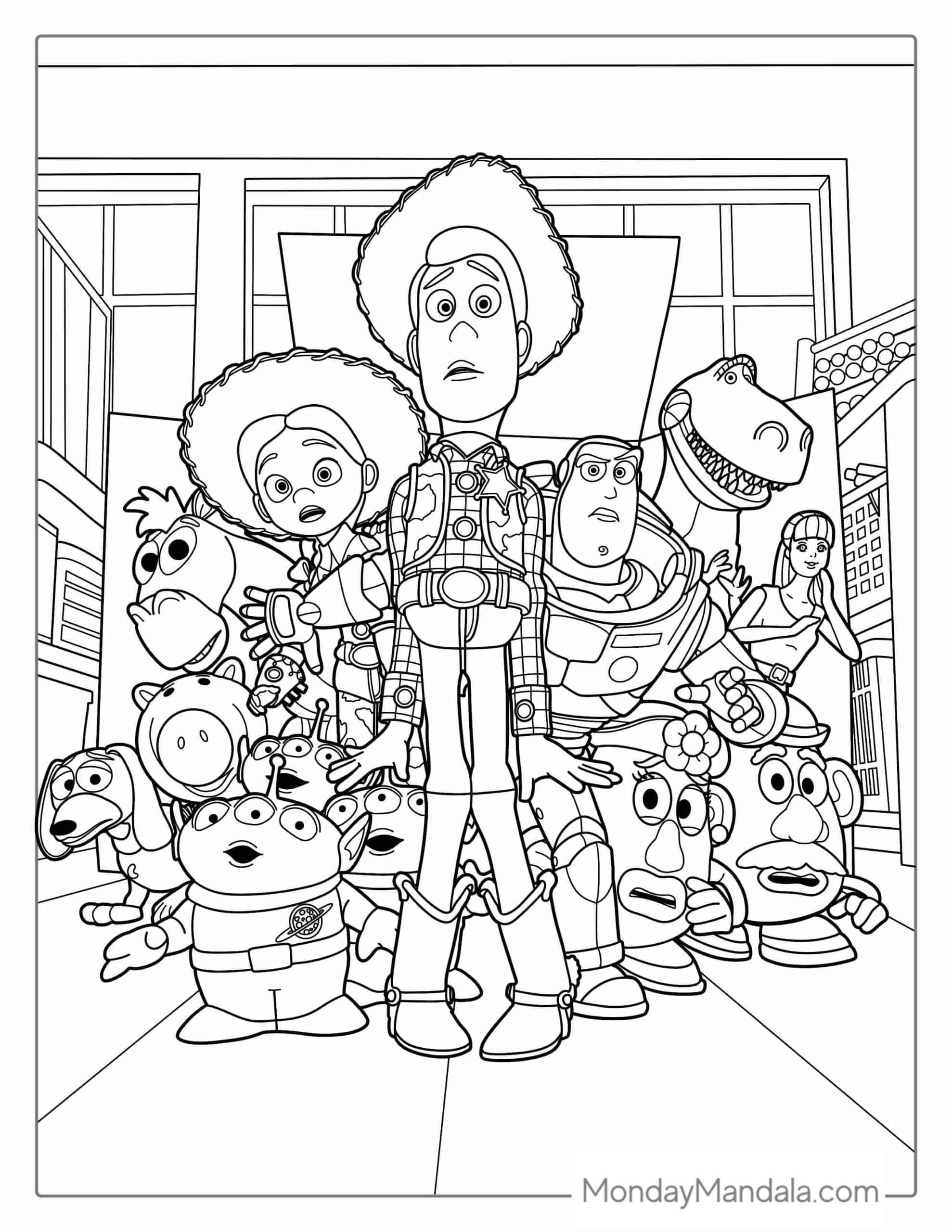 Toy Story Coloring Pages Printable Free Printable Calendars AT A GLANCE