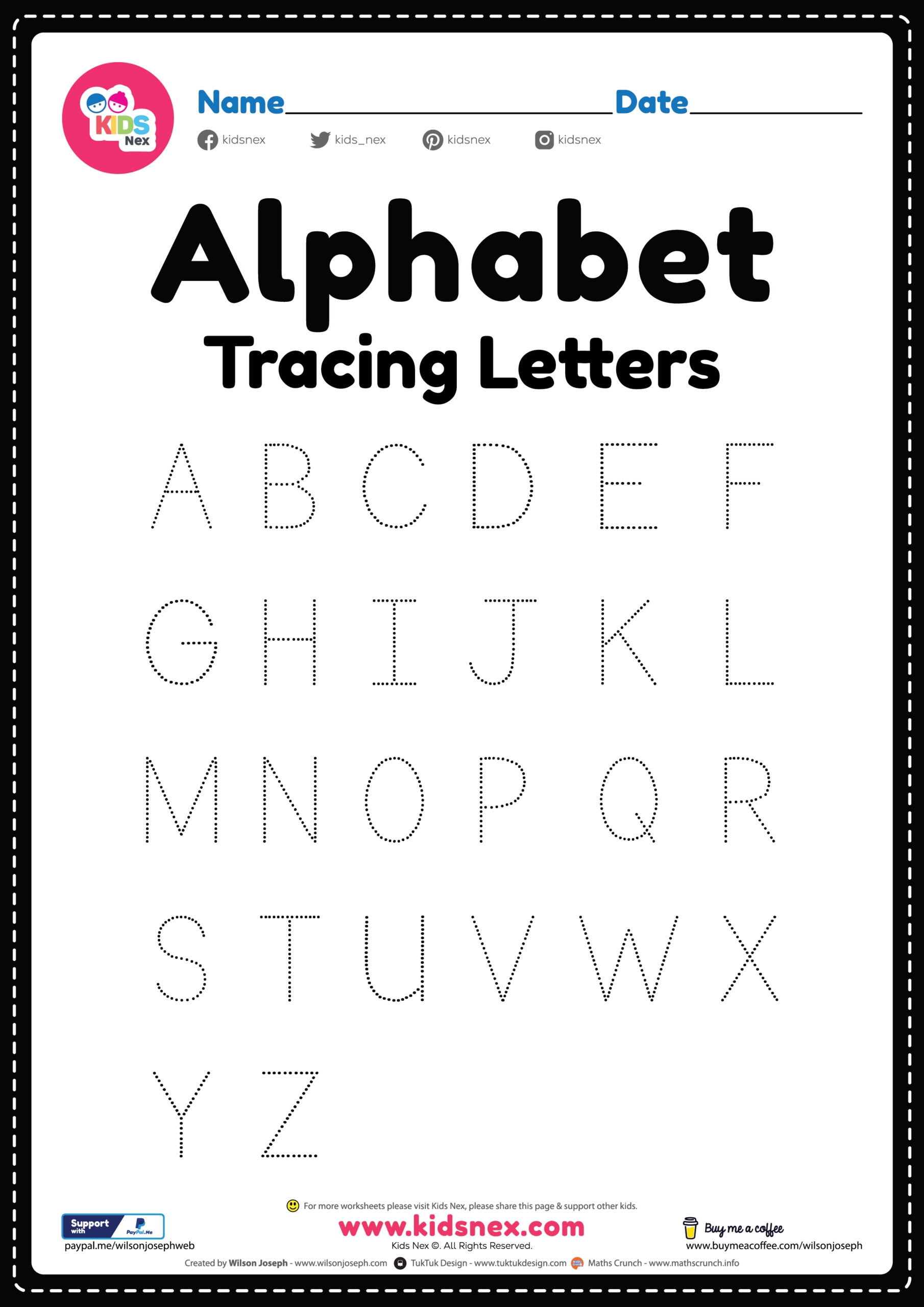 Tracing Letter Worksheets Pdf Worksheet24
