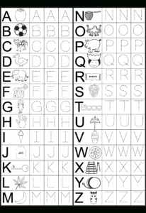 Tracing Letters And Numbers Printable Free