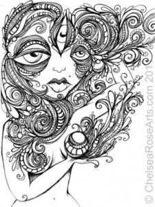 Trippy Printable Coloring Pages