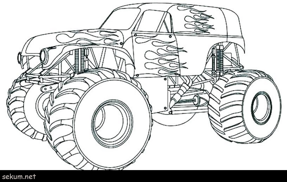 Trucks Coloring Pages Cars And Trucks Coloring Pages Free Colouring 