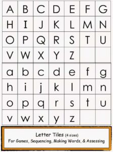 Upper And Lower Case Alphabet Printables
