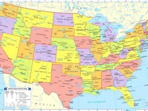 Us Map With State Names Free Printable