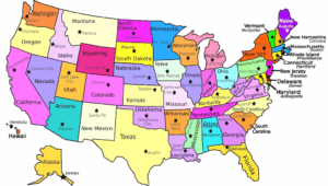 Usa Map And State Capitals I 39 m Sure I 39 ll Need This In A Few Years