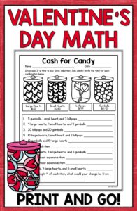 Valentine 39 s Day Math Worksheets