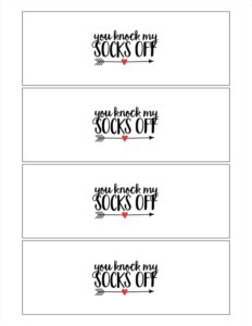 Valentine 39 s Day quot I Hygge You quot Printable Socks Gift See Vanessa Craft