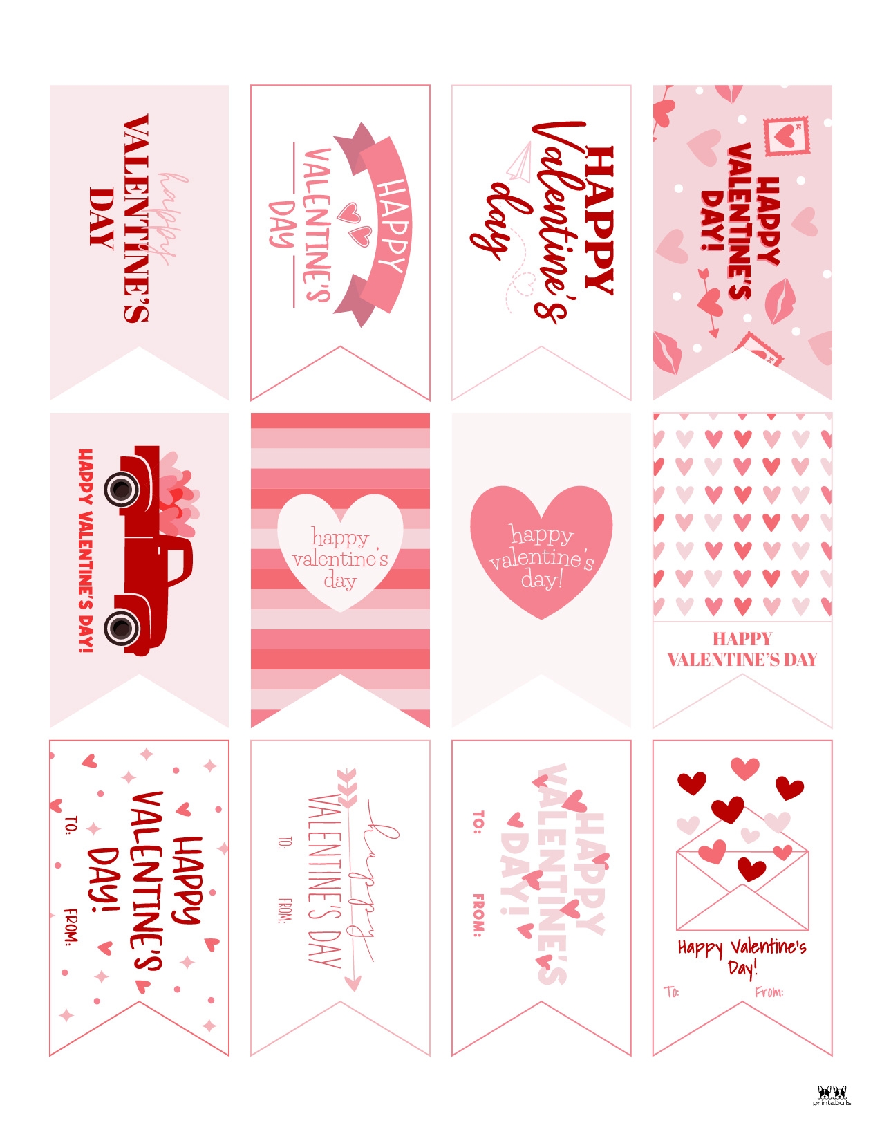 Free Printable Happy Valentine'S Day Tags