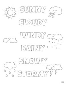 Weather Worksheets Printables 50 FREE Pages Printabulls