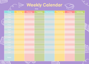 Weekly Calendar With 15 Minute Time Slots 13 Free PDF Printables