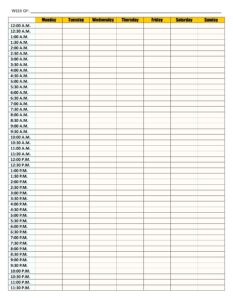 Weekly Calendar With Time Slots 13 Free PDF Printables Printablee