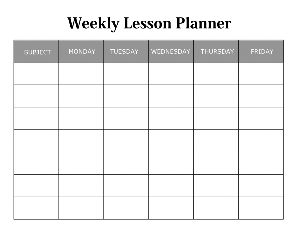 Weekly Lesson Plan Templates 15 Best Lesson Planners Free Download 