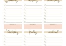 Weekly To Do List Printable Free