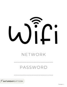Wifi Password Sign 11 Cute Free Printable Templates Artofit