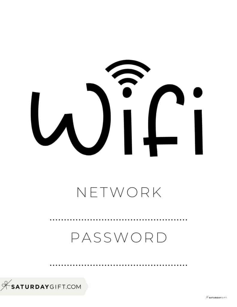 Wifi Password Sign 11 Cute Free Printable Templates Artofit