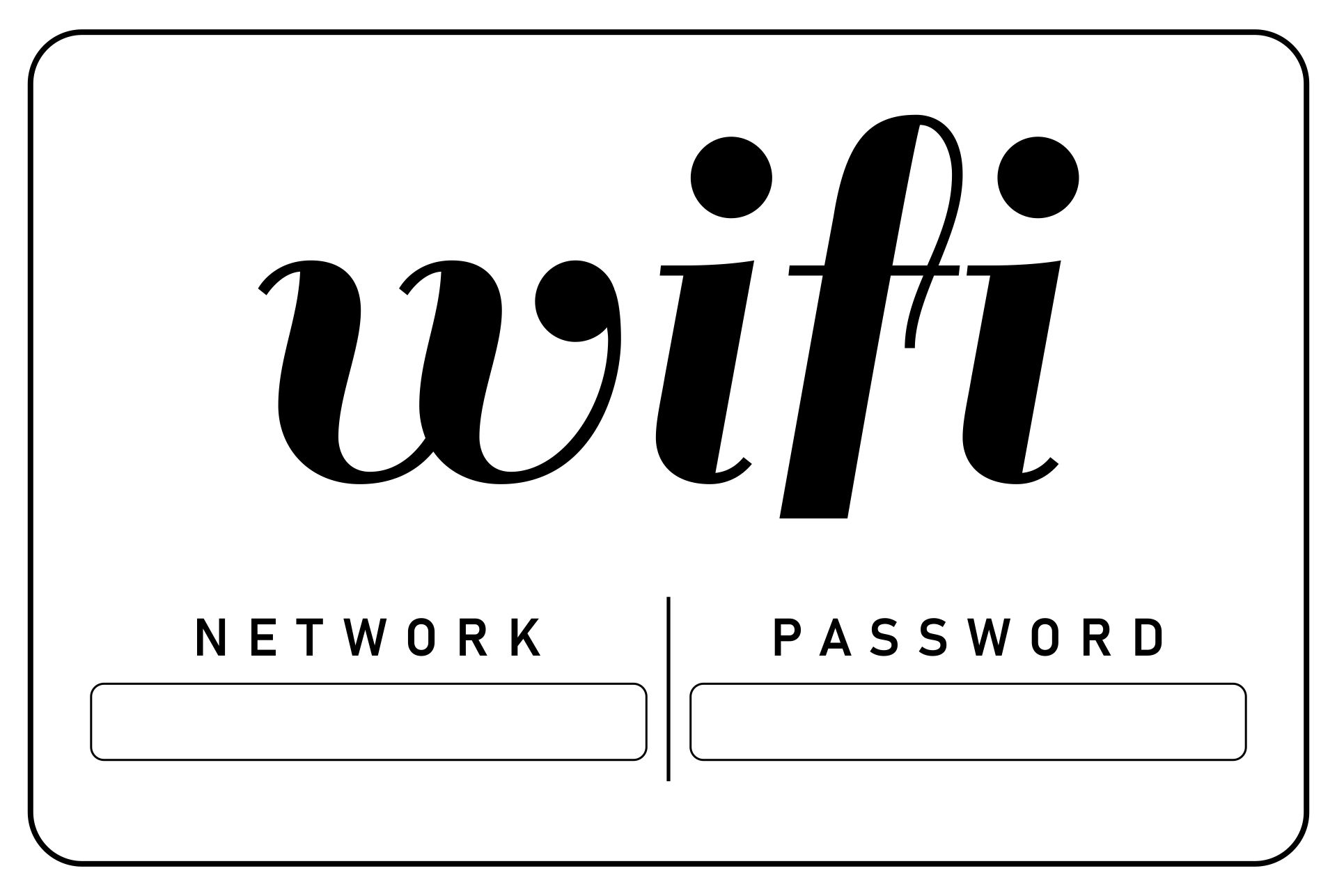 Wifi Password Sign Free Printable Printable Free Templates