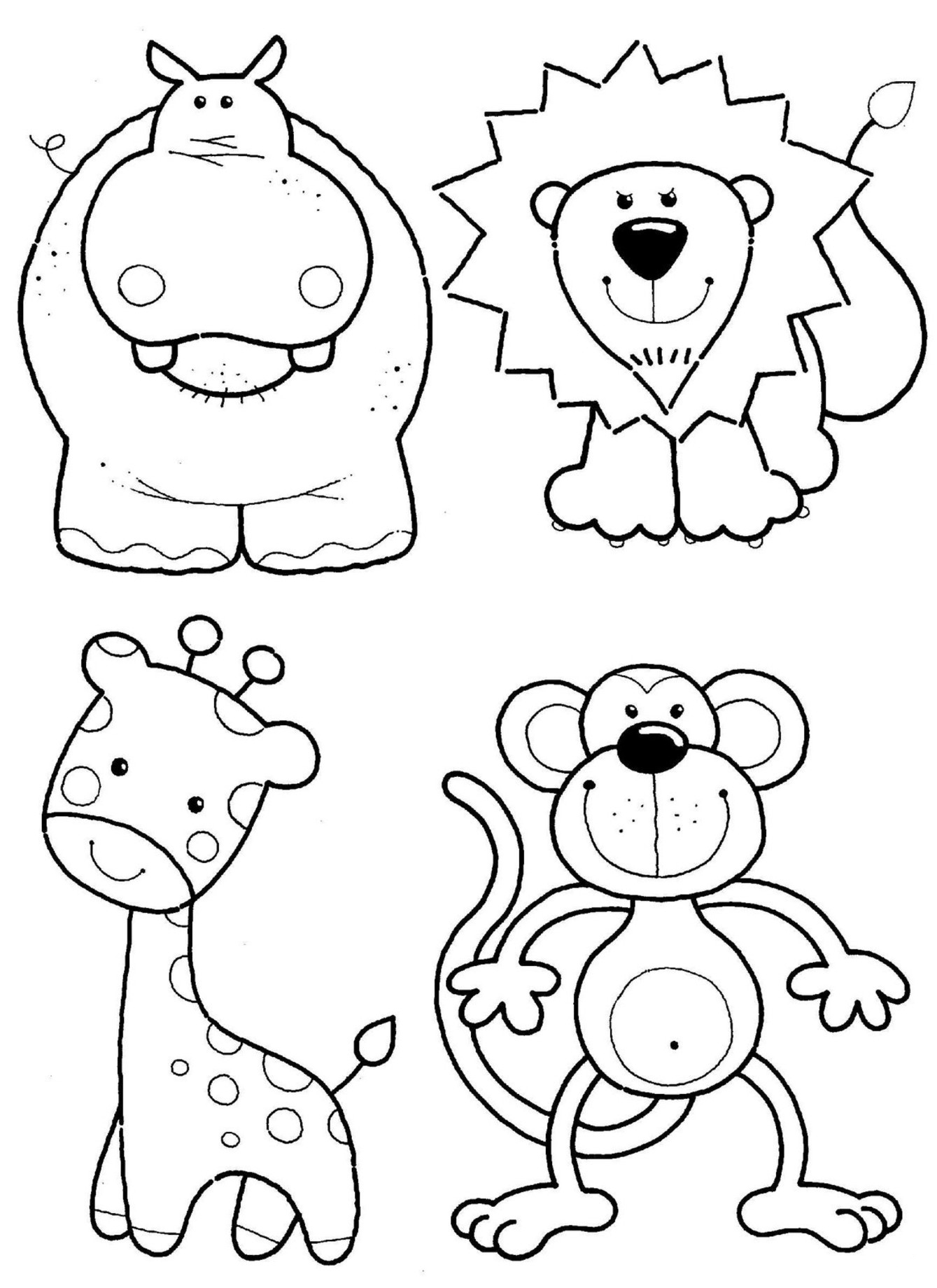 Free Printable Animal Pictures To Color
