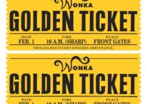 Willy Wonka Golden Ticket Free Printable