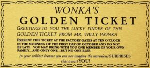 Willy Wonka Golden Ticket Template