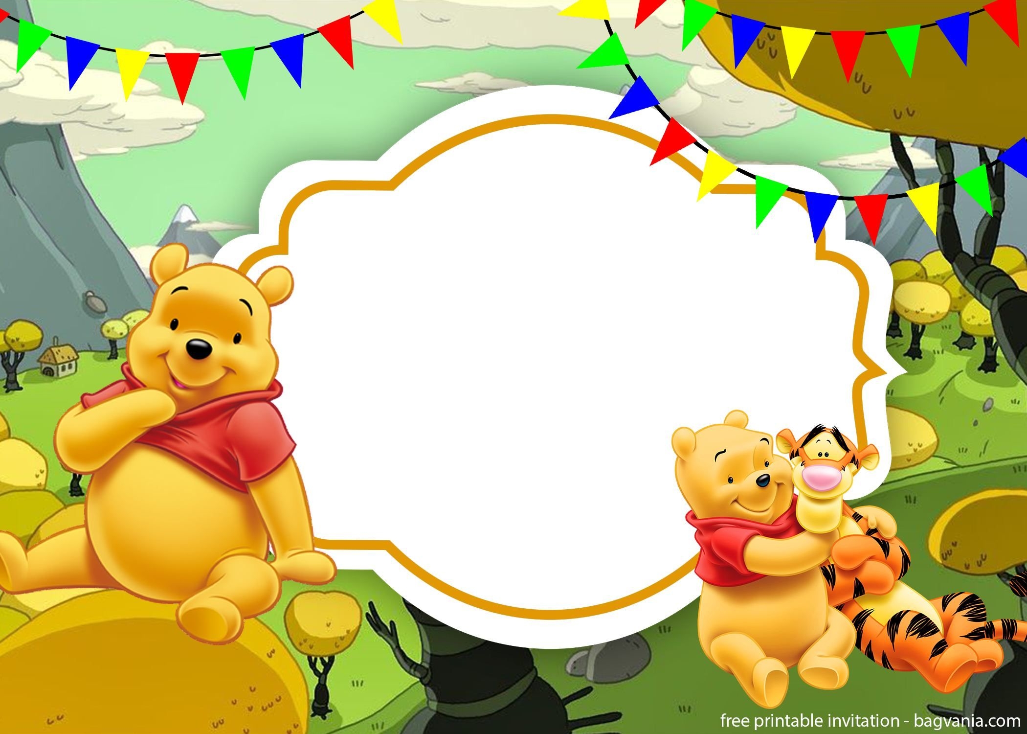Winnie The Pooh Birthday Cards Printable Free