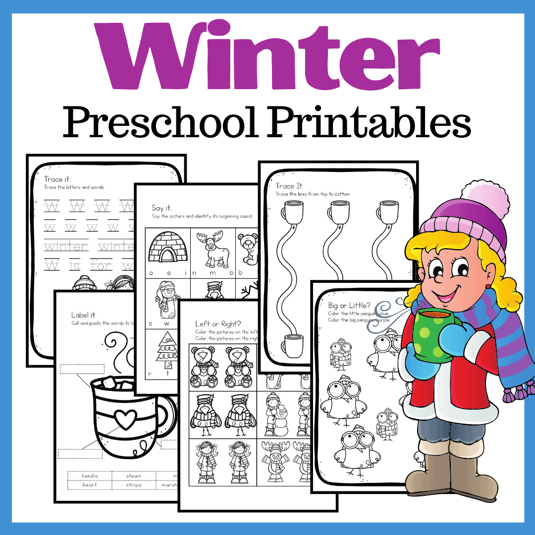 Winter Preschool Printables