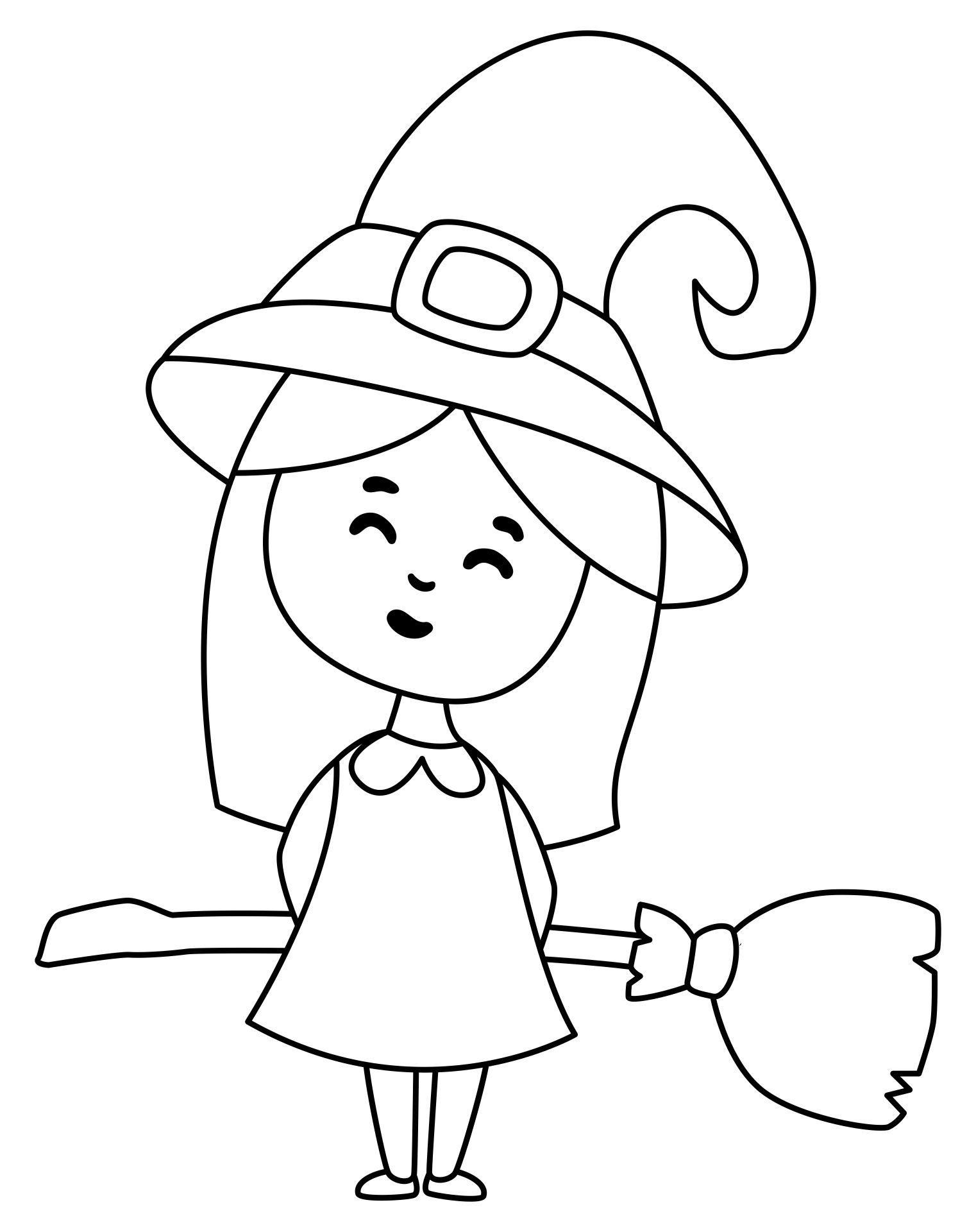Free Printable Witch Coloring Pages For Adults