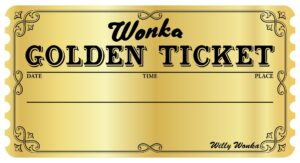 Wonka Bar Golden Ticket Template