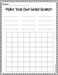 Word Find Maker Printable Printable Word Searches