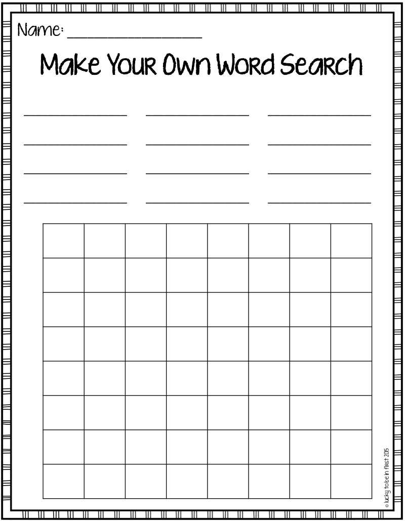 Word Find Maker Printable Printable Word Searches