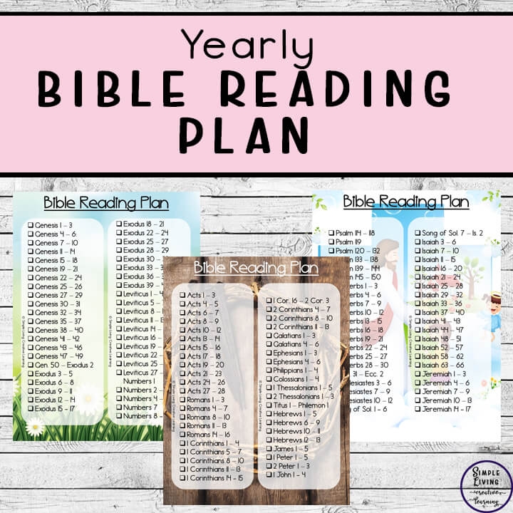 Free Printable One Year Bible Reading Plan