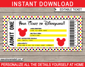 You 39 re Going To Disneyland Printable