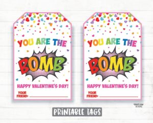 You 39 re The Bomb Valentine Bath Bomb Valentine You Are The Bomb Tag