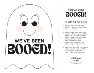 You 39 ve Been Booed Free Printable Childhood Magic