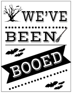 You 39 ve Been Booed Free Printable Signs Paper Trail Design