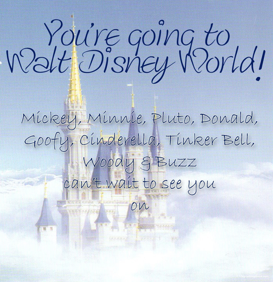 You Are Going To Disneyland Printable